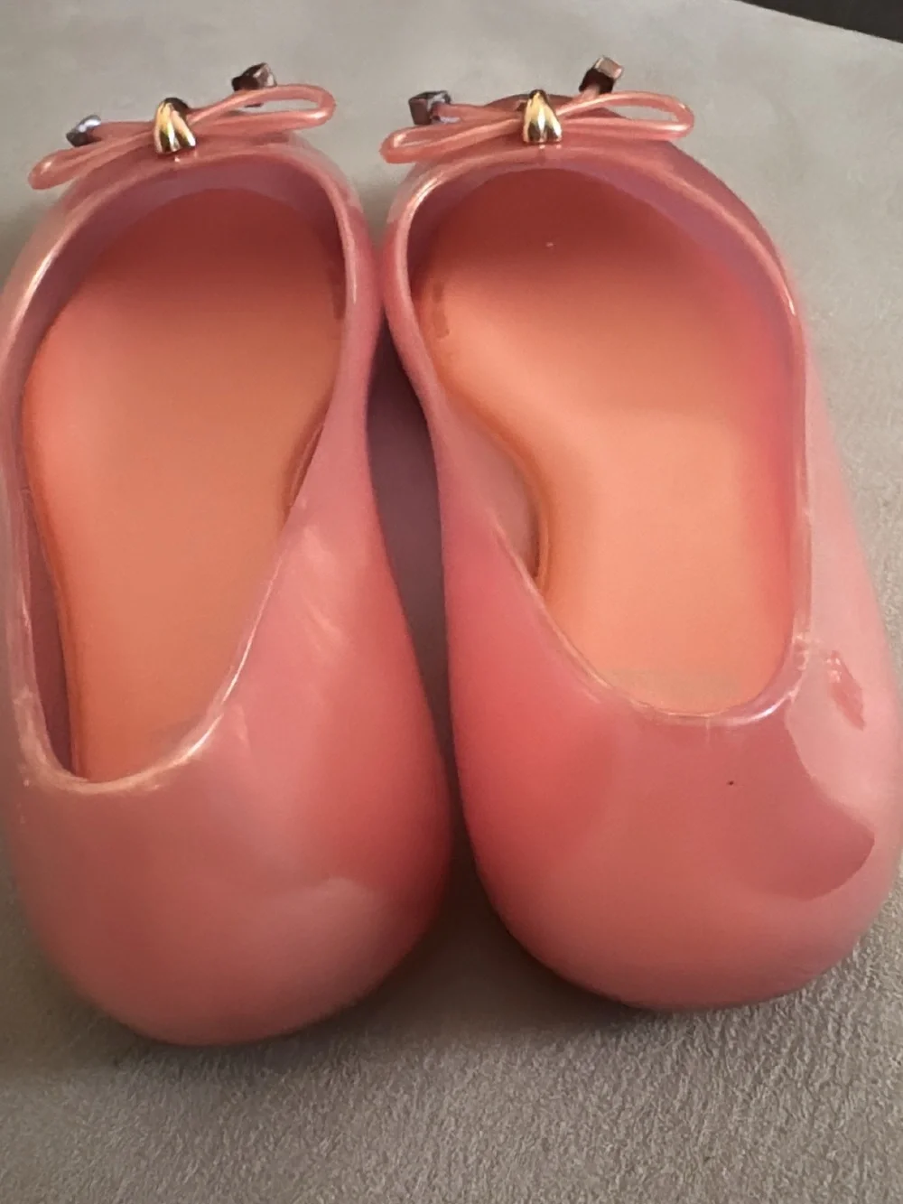 Mini Melissa Pink Sweet Love Ballerina Flats